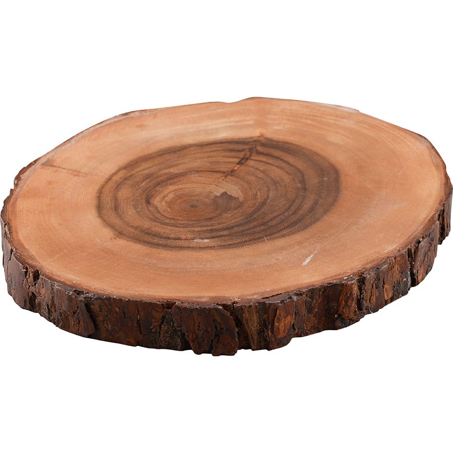 פלטת עץ מלא 32X2.5 ס"מ להגשה Cutter Peeler