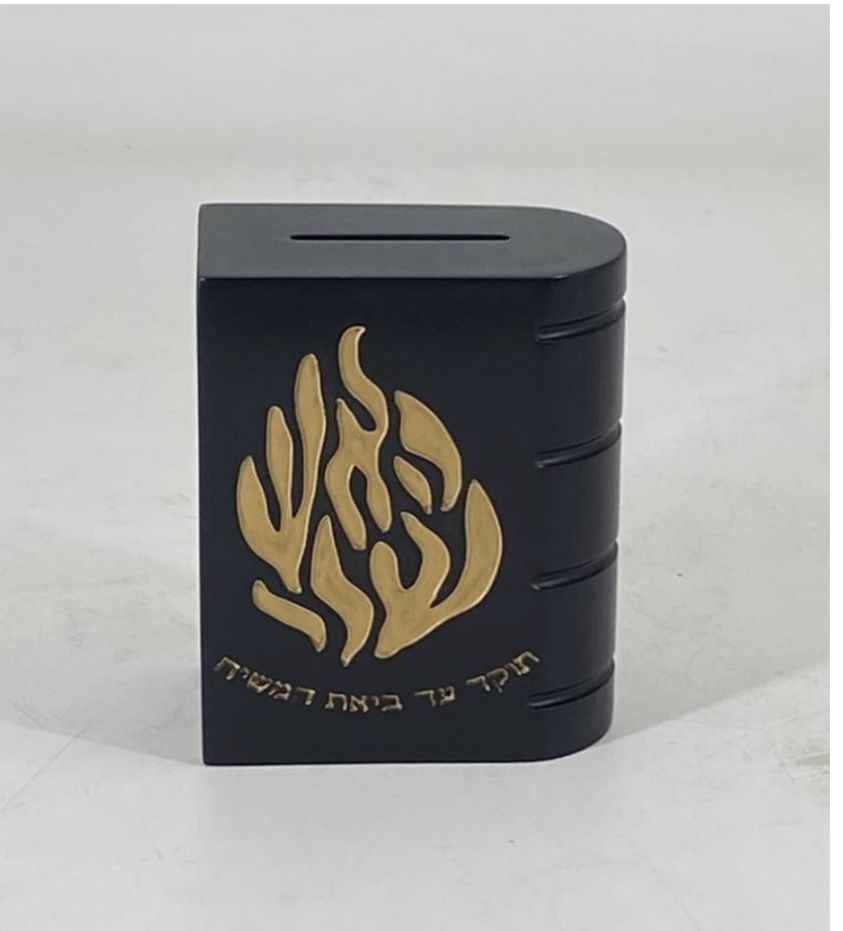 קופת צדקה - פולי שחור זהב 'האש שלי'
