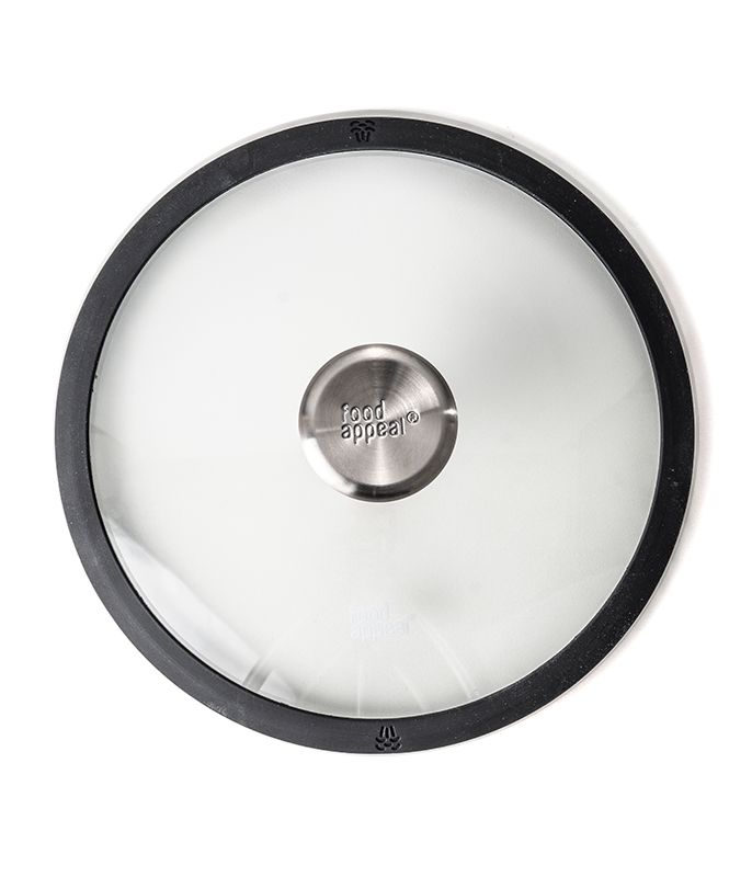 מכסה זכוכית אוניברסלי עם פתח שיחרור אדים 24 ס"מ