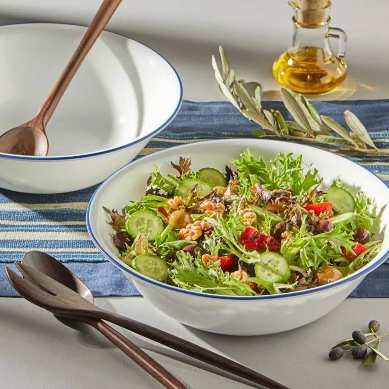 קערת סלט 1 ל' , פס כחול מבית Corelle קורנינג