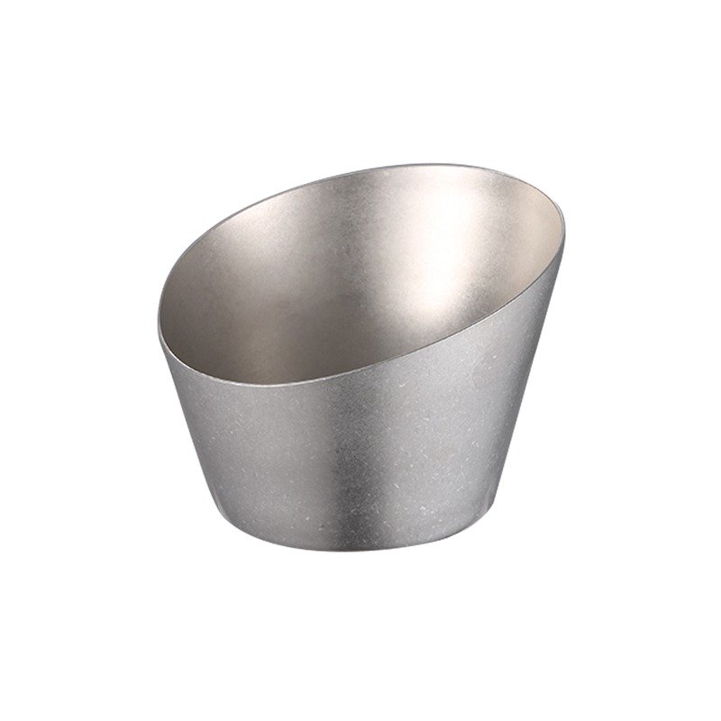 קערת נירוסטה הגשה משופעת 11 ס"מ רטרו Alfa Steel