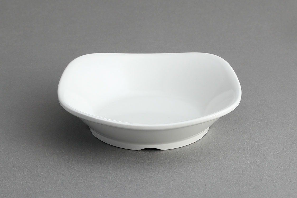 צלוחית רבועית 15X3.5 מלמין לבן