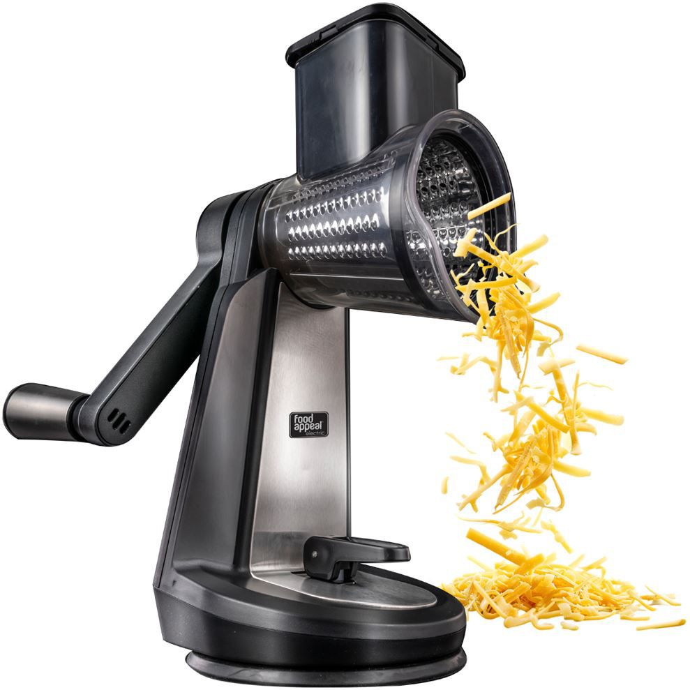 מגרדת סיבובית 3 ב-1 PREMIUM שחור