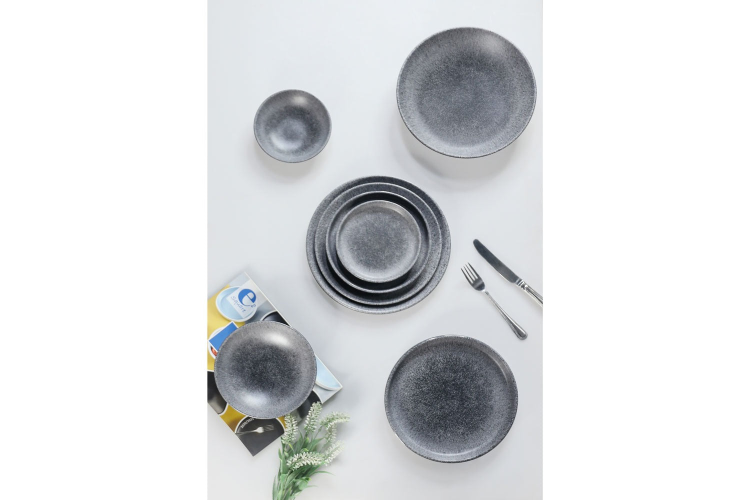 צלחת גובי 21.5 ס”מ קנט ניצב מלמין