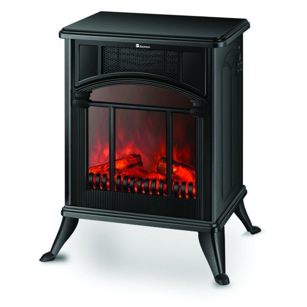 קמין חשמלי סלמור אפקט בערה ופיזור חום