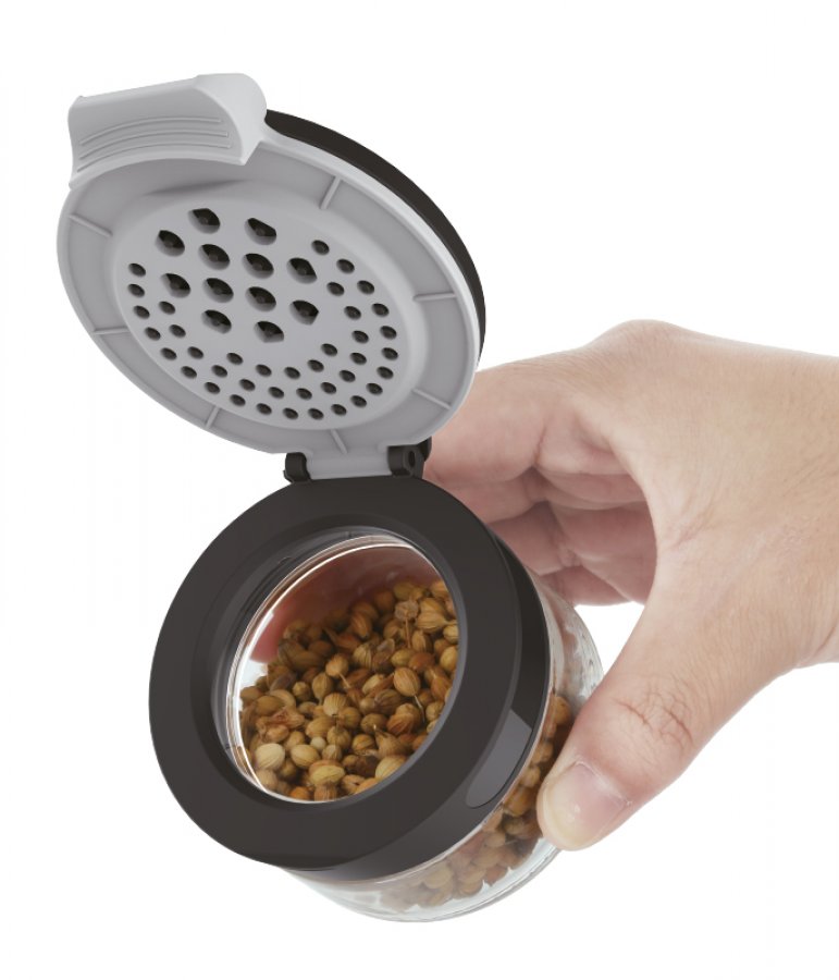 סט 6 צנצנות תבלינים מכסה משולב 85 מ"ל CASSIA