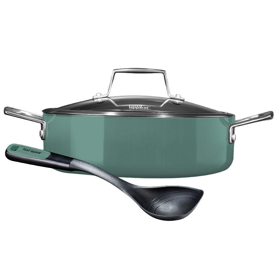 סוטאז' 28 ס"מ 4.7 ליטר EVERYDAY ירוק+כף הגשה מבית Food appeal