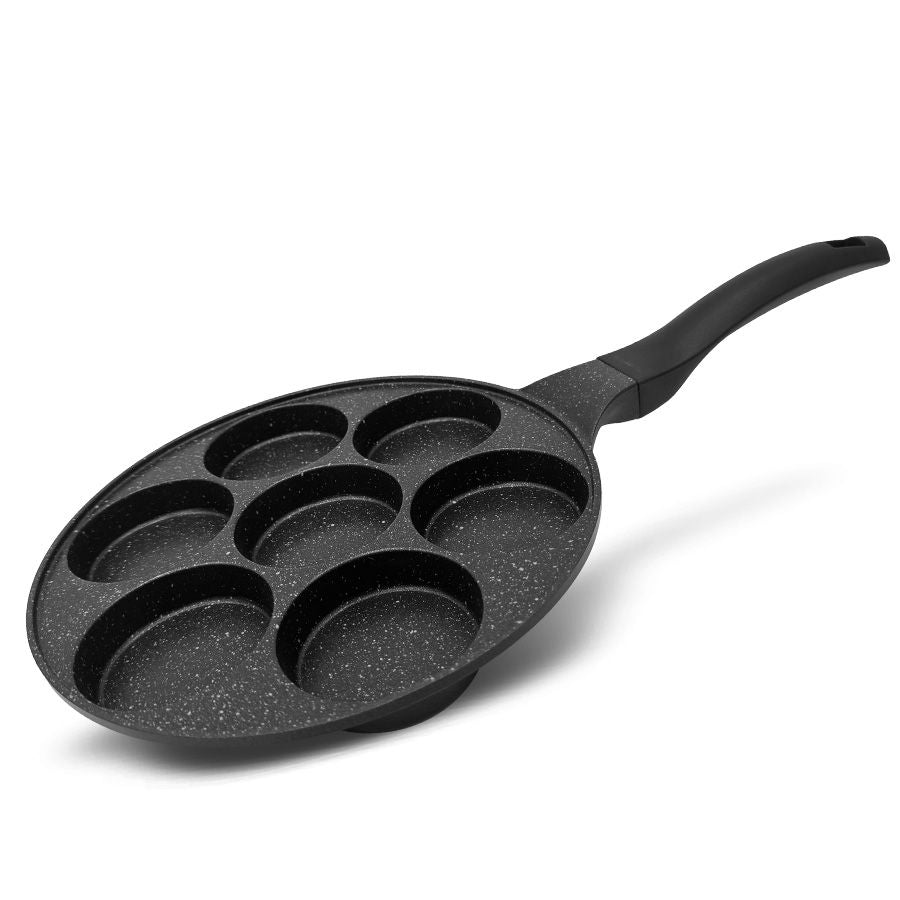 מחבת פנקייק 26 ס"מ 7 שקעים BLACK MARBLE מבית Fooda appeal