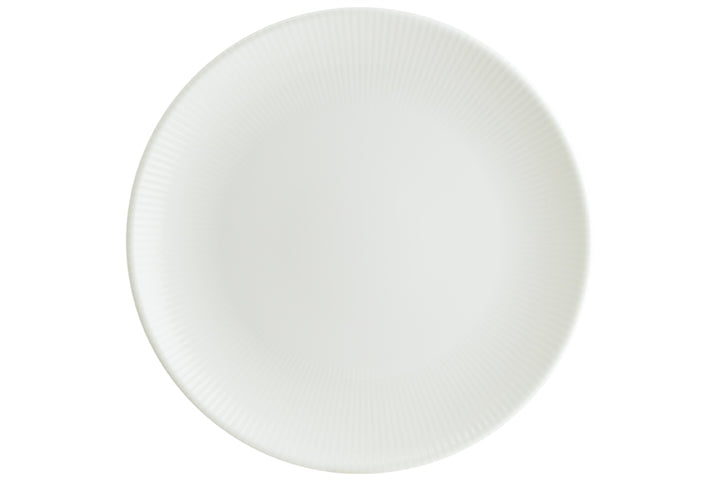 צלחת מנה ראשונה 21 ס”מ דגם איריס לבן מבית BONNA