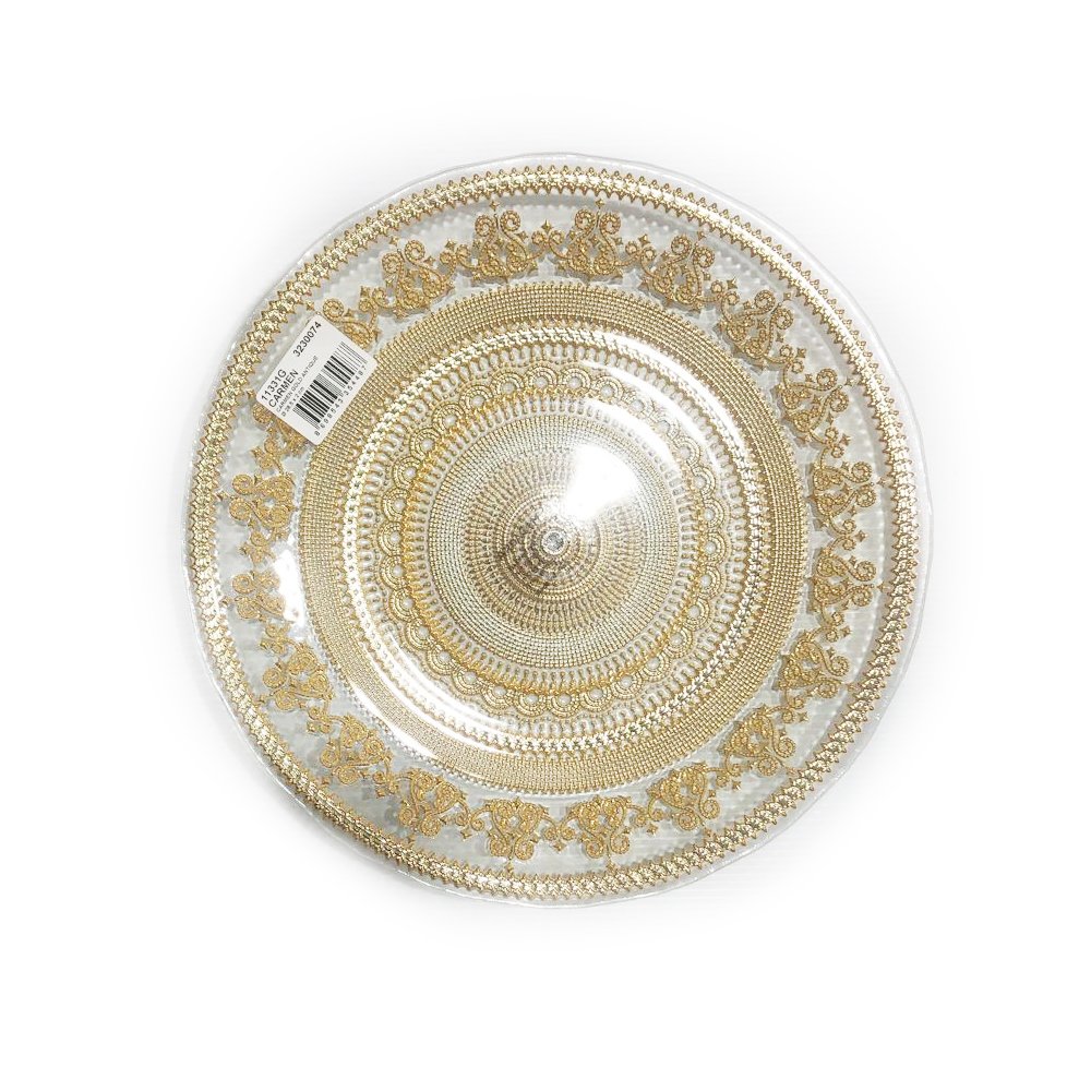 צלחת מנה עיקרית 28.5 ס"מ - דגם כרמן זהב